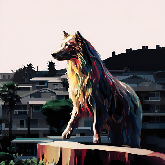 When I create using A.I, I try to think back to what I was afraid of or what was scary to me, and try to put those feelings into art and tell stories
